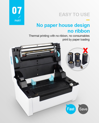 4inch thermische Thermische Printer 4 X 6 zj-9200 van de Etiketprinter het verschepen etiket het printhing