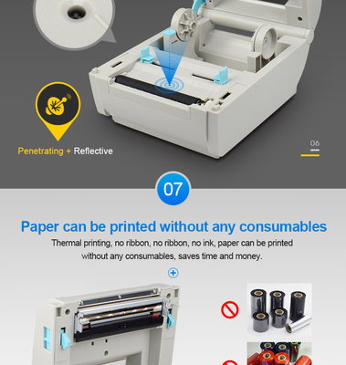 De thermische Streepjescode van de Printerusb van de Portsticker Printer van het 4 duim de Thermische Etiket