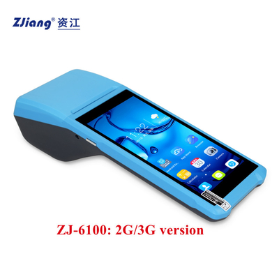 4 kern Android 8,1 Handbediende Draadloze Slimme POS Machine Eind8g 16G