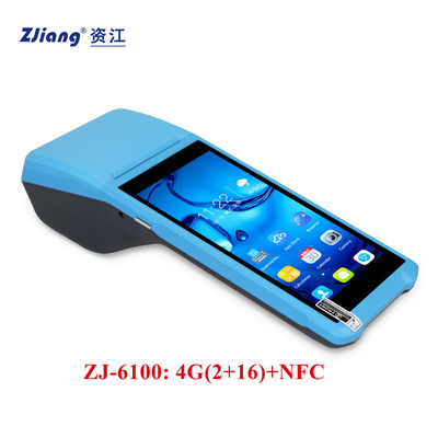 4 kern Android 8,1 Handbediende Draadloze Slimme POS Machine Eind8g 16G