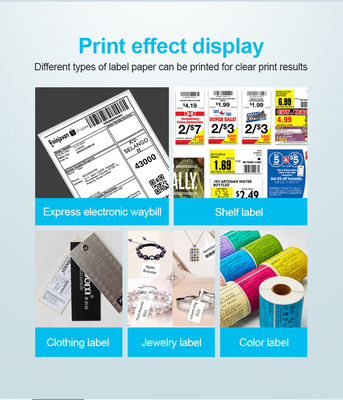 De Draadloze van de Printerthermal printer for van het 4 Duimetiket van ESC POS Verschepende Etiketten