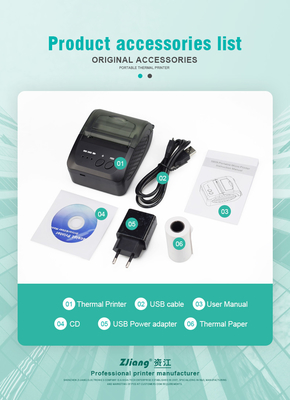 Mobiel Mini Bluetooth Thermal Printer 58mm de Streepjescodedruk van het Kaartjesontvangstbewijs