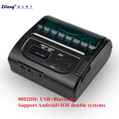 Draagbaar Bluetooth 3 Duim 80mm Thermische Ontvangstbewijsprinter Wireless For Android