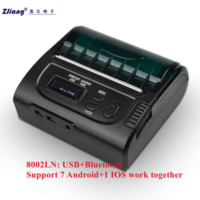 Draagbaar Bluetooth 3 Duim 80mm Thermische Ontvangstbewijsprinter Wireless For Android