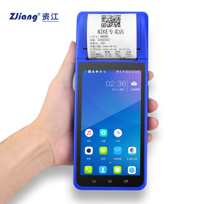 Android 8.1 PDA POS Terminal Mobiele Handheld Mini Met 58mm Printer
