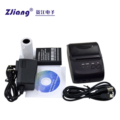 Oplaadbare draagbare mini thermische bonprinter, 58 mm Bluetooth-zakprinter